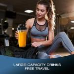 Nahida Blender for Smoothies, 1200W Smoothie Blender for Ice Crushing, Blenders with (2) 6-Fin Blades, Personal Blenders for Kitchen with 23oz, 32oz, 37oz Easy Go Cups for Juices, Silver