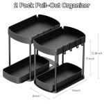 Ukeetap 2 Pack Under Sink Storage Organizers