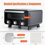 OLIXIS Indoor Electric Pizza Oven with Stone