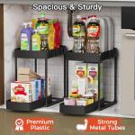 Ukeetap 2 Pack Under Sink Storage Organizers