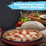 Courant 12-Inch Electric Pizza Maker with Non-Stick Plates