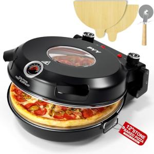 PYY 12-Inch Electric Pizza Oven with Stone
