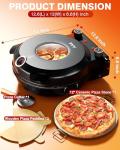 PYY 12-Inch Electric Pizza Oven with Stone