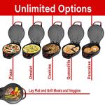 Brentwood 12-Inch Non-Stick Pizza Maker, Red