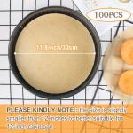 12-Inch Non-Stick Parchment Paper Rounds (Set of 100)