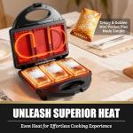 Mini Electric Pocket Pie Maker with Non-Stick Surface