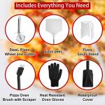 EDOSTORY Outdoor Wood Fired Pizza Oven Set