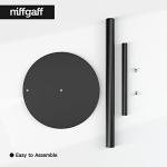 Black Stainless Steel Paper Towel Holder with Weighted Base