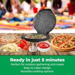 MisterChef Mini Pizza Maker with Non-Stick Plate
