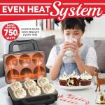 6-Cup Cupcake Maker with Cool-Touch Handle