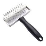 AMPSEVEN Stainless Steel Pizza Dough Docker Roller