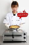 Countertop Electric Pizza Oven with Timer and Light