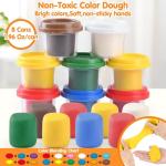 Color Dough Ice Cream Pizza Maker Set for Kids