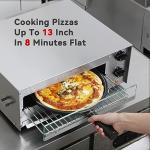 Countertop Electric Pizza Oven with Timer and Light