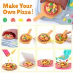 Color Dough Ice Cream Pizza Maker Set for Kids