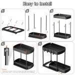 Ukeetap 2 Pack Under Sink Storage Organizers
