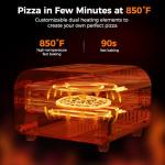 Indoor Electric Pizza Oven - Bakes 12-Inch Pizzas