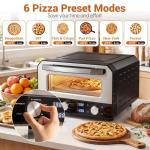 1700W Countertop Electric Pizza Oven with Presets