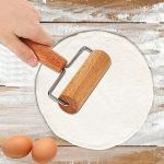 Stainless Steel and Wood Dough Docker Set