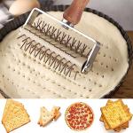 Stainless Steel and Wood Dough Docker Set