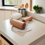 Adjustable Stainless Steel Rolling Pin with Beechwood