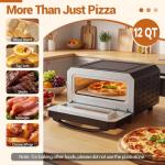1700W Countertop Electric Pizza Oven with Presets