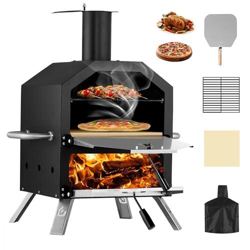PIZZELLO Portable Outdoor Wood Fired Pizza Maker
