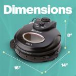 Euro Cuisine PM600 Electric Rotating Pizza Maker