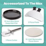 Euro Cuisine PM600 Electric Rotating Pizza Maker