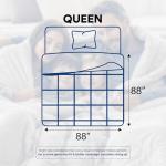 Utopia Bedding Comforters Queen Size, All Season Duvet Insert, Down Alternative Box Stitched Bed Comforter with Corner Tabs, Machine Washable (White)
