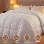Utopia Bedding Comforter Duvet Insert, Quilted Comforter with Corner Tabs, Box Stitched Down Alternative Comforters Queen Size (White)