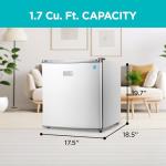 BLACK+DECKER 1.7 Cu Ft Mini Fridge with Freezer