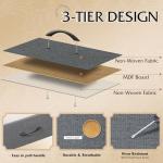 WLIVE 9-Drawer Dresser, Fabric Storage Tower for Bedroom, Hallway, Entryway, Closet, Tall Chest Organizer Unit with Fabric Bins, Steel Frame, Wood Top, Easy Pull Handle, Dark Grey