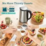 COSORI Electric Kettle, No Plastic Inner Lid, Filter and Spout, Double Wall Stainless Steel Keep Warm, Automatic Shut Off & Boil-Dry Protection, Durable Tea Kettle Boiler & Heater, 1.5L/1500W, Silver