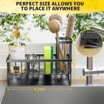 Cisily Stainless Steel Sink Caddy with Brush Holder