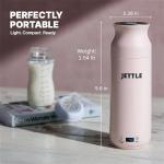 Jettle Electric Kettle - Travel Portable Heater for Coffee Tea Milk Soup - Stainless Steel Travel Water Boiler tea pot with Temperature Control - LED - Automatic Power Off - 450ml - Kitchen Appliance