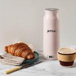 Jettle Electric Kettle - Travel Portable Heater for Coffee Tea Milk Soup - Stainless Steel Travel Water Boiler tea pot with Temperature Control - LED - Automatic Power Off - 450ml - Kitchen Appliance