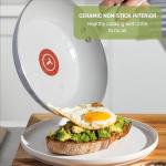 T-Fal Refresh Ceramic Nonstick Cookware Set, 12-Piece, Made without PFOA and PTFE, Oven and Broiler Safe up to 350°F, Includes Stockpot, Griddle, Frying Pans, and Utensils, Pots and Pans, Moon Grey