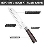 imarku Chef Knife 7 Inch Kitchen Knife Ultra Sharp Santoku Knife - 7Cr17Mov Japanese Chefs Knife, Kitchen Gadgets 2025, Birthday Gifts for Him Her, Best Gifts for Women Men