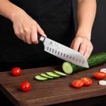 imarku Chef Knife 7 Inch Kitchen Knife Ultra Sharp Santoku Knife - 7Cr17Mov Japanese Chefs Knife, Kitchen Gadgets 2025, Birthday Gifts for Him Her, Best Gifts for Women Men