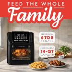 Gourmia 14-Quart Air Fryer Toaster Oven Combo