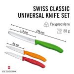 Victorinox Swiss Classic Multicolored 3-Piece Paring Knife Set