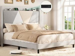 YITAHOME Queen Upholstered Bed Frame with Storage