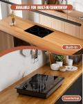 Empava 12 Inch Two-Burner Induction Cooktop in Black