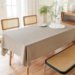 AUSSPVOCT Textured Polyester Tablecloth Rectangle 52x70 Waterproof Spill-Proof Wipeable Table Cloth Wrinkle Free Dining Table Cover for Birthday Farmhouse Spring Tablecloths Up to 36‘'X54''