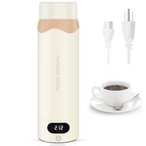 Travel Electric Kettle Portable Mini Kettle, 316 Stainless Steel Vacuum 16.91Oz/500mL, Small Hot Water Boiler with 4 Temperature,Fast Boiling water with Auto Shut-Off and Boil Dry Protection