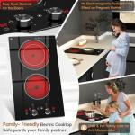 Zarbaco 2 Burner Electric Cooktop with Timer
