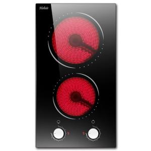 Hobsir 2 Burner Electric Cooktop with Knob Control