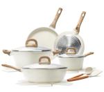 14 Pcs Pots and Pans Set, Nonstick Cookware Sets, Granite Induction Cookware Non Stick Cooking Set with Frying Pans, Saucepans, Saute Pan, Extra Large Casserole, PFAS PTFE PFOA PFOS Free