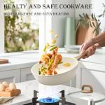 14 Pcs Pots and Pans Set, Nonstick Cookware Sets, Granite Induction Cookware Non Stick Cooking Set with Frying Pans, Saucepans, Saute Pan, Extra Large Casserole, PFAS PTFE PFOA PFOS Free